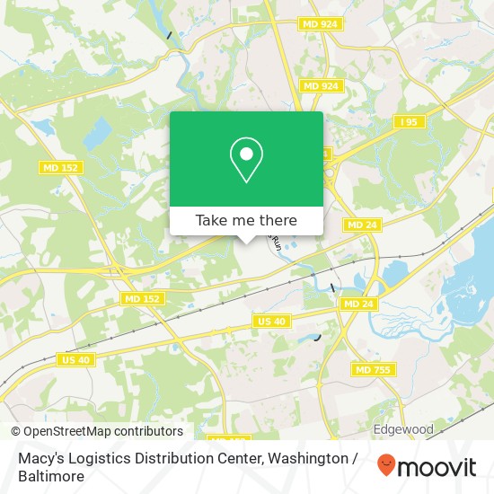 Macy's Logistics Distribution Center map