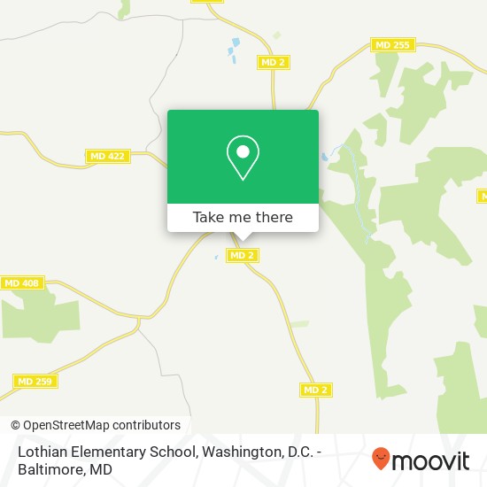 Lothian Elementary School map