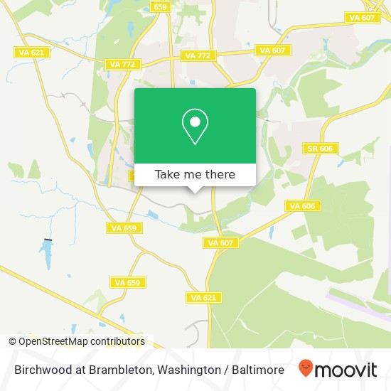 Mapa de Birchwood at Brambleton