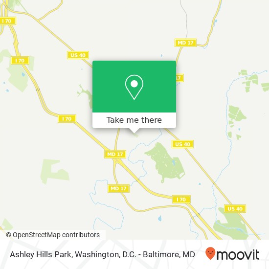 Mapa de Ashley Hills Park