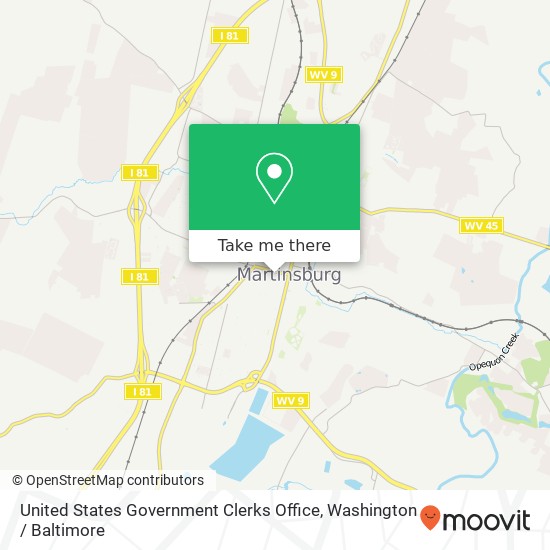 Mapa de United States Government Clerks Office