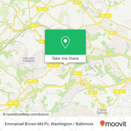 Emmanuel Brown Md Pc map