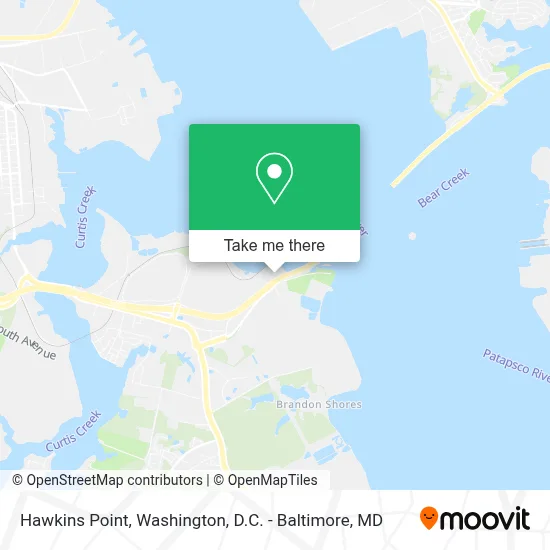 Hawkins Point map