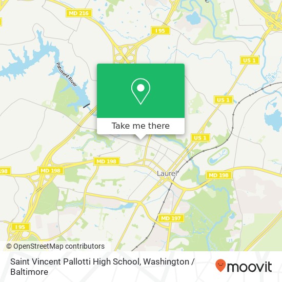 Mapa de Saint Vincent Pallotti High School