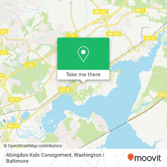 Abingdon Kids Consignment map