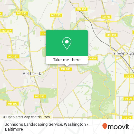 Mapa de Johnson's Landscaping Service