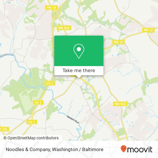 Mapa de Noodles & Company