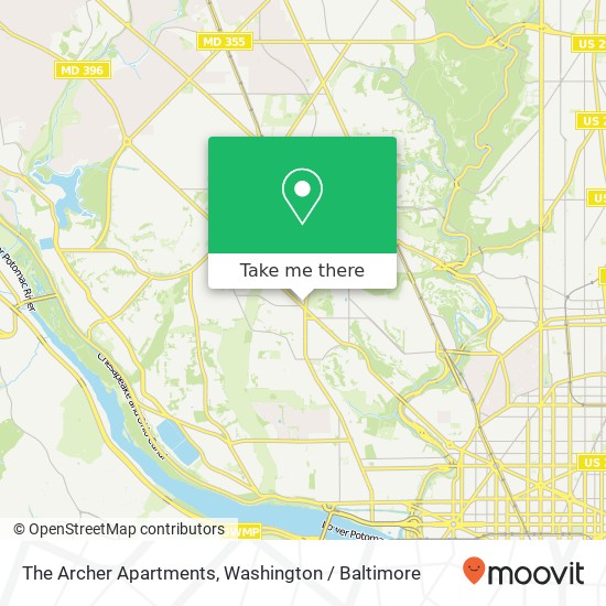 The Archer Apartments map