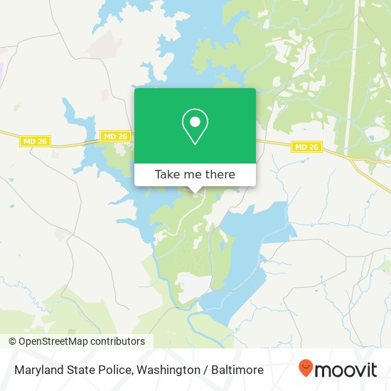 Mapa de Maryland State Police