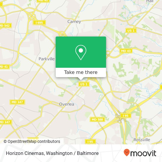 Horizon Cinemas map