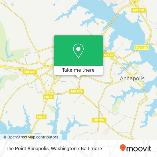 Mapa de The Point Annapolis