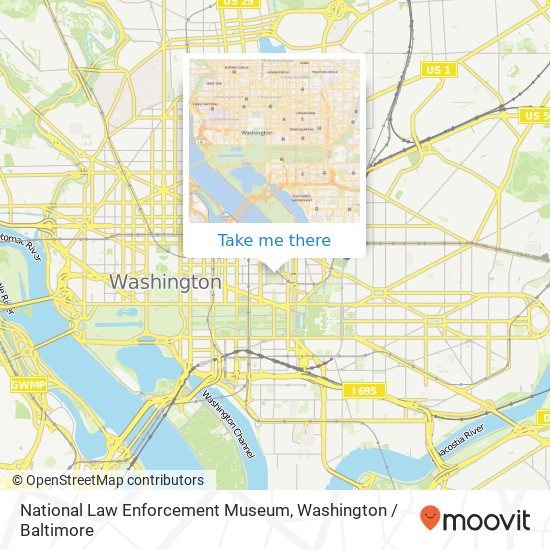 National Law Enforcement Museum map