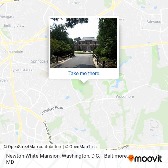 Mapa de Newton White Mansion