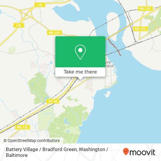 Mapa de Battery Village / Bradford Green