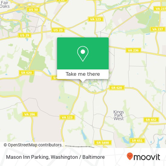 Mapa de Mason Inn Parking