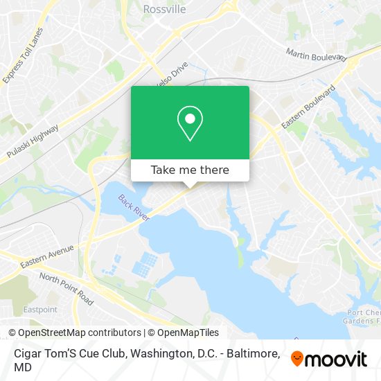 Cigar Tom’S Cue Club map