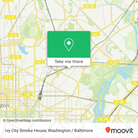 Mapa de Ivy City Smoke House