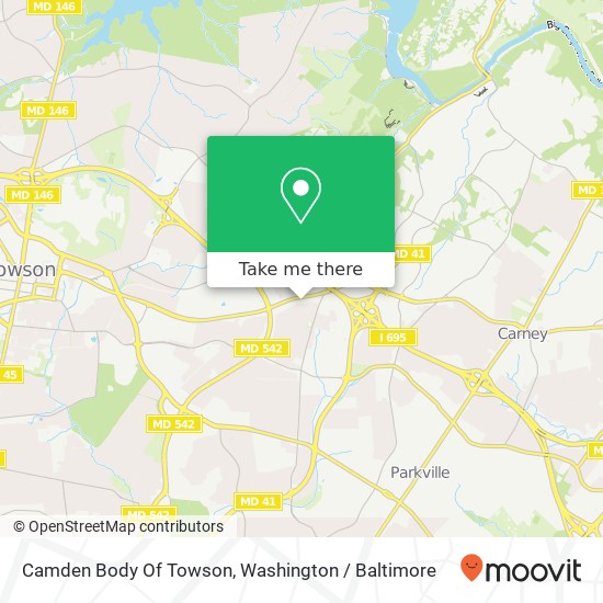 Mapa de Camden Body Of Towson