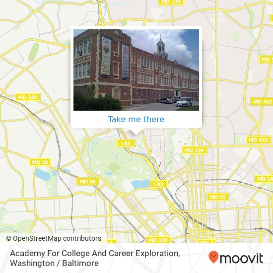 Mapa de Academy For College And Career Exploration