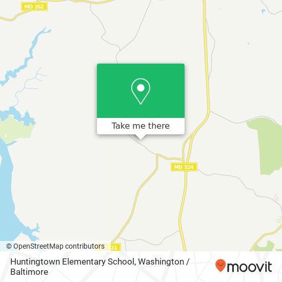 Huntingtown Elementary School map