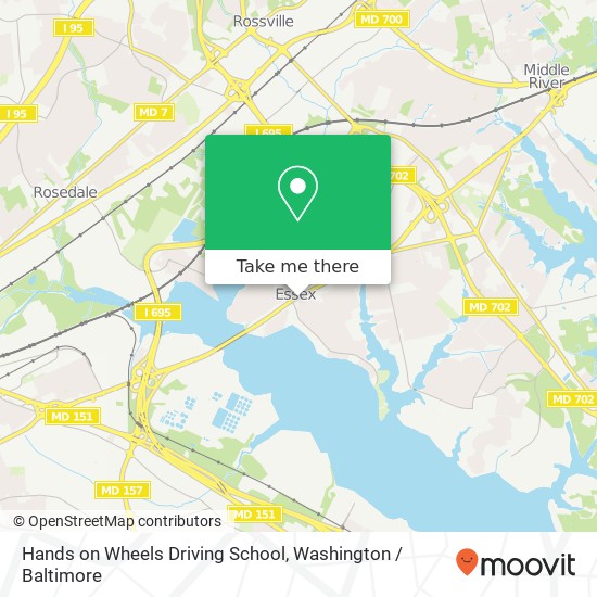 Hands on Wheels Driving School map