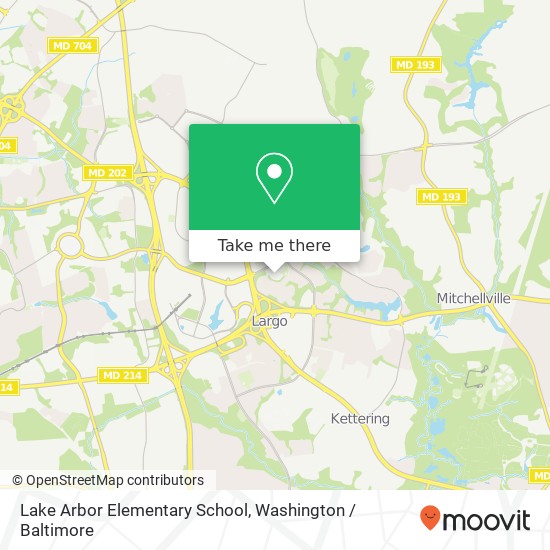 Mapa de Lake Arbor Elementary  School