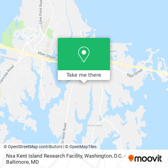 Nsa Kent Island Research Facility map