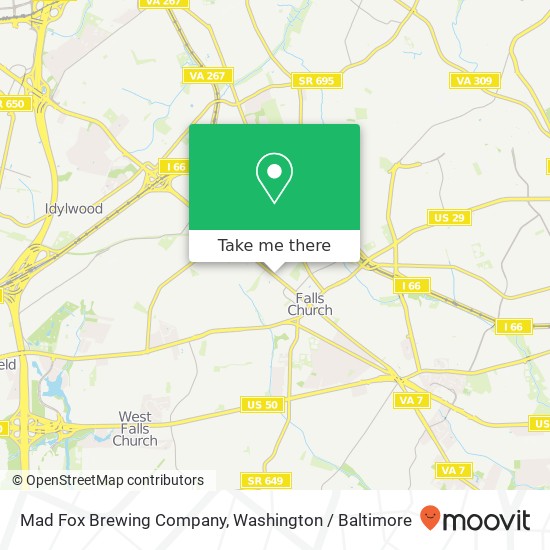 Mad Fox Brewing Company map