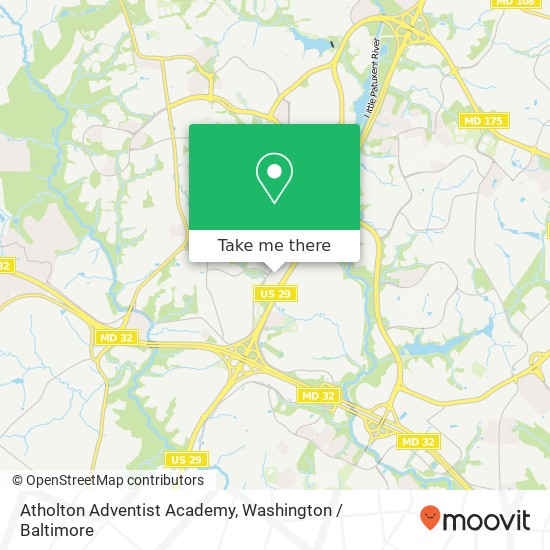 Mapa de Atholton Adventist Academy