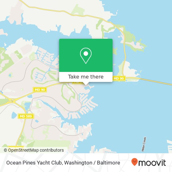 Mapa de Ocean Pines Yacht Club