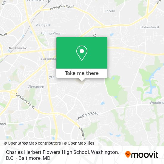 Mapa de Charles Herbert Flowers High School