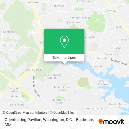 Orienteering Pavilion map