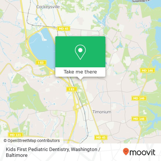 Mapa de Kids First Pediatric Dentistry