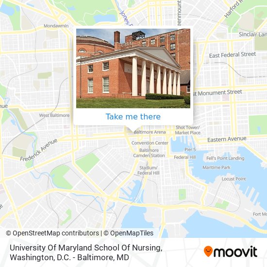 University Of Maryland School Of Nursing map