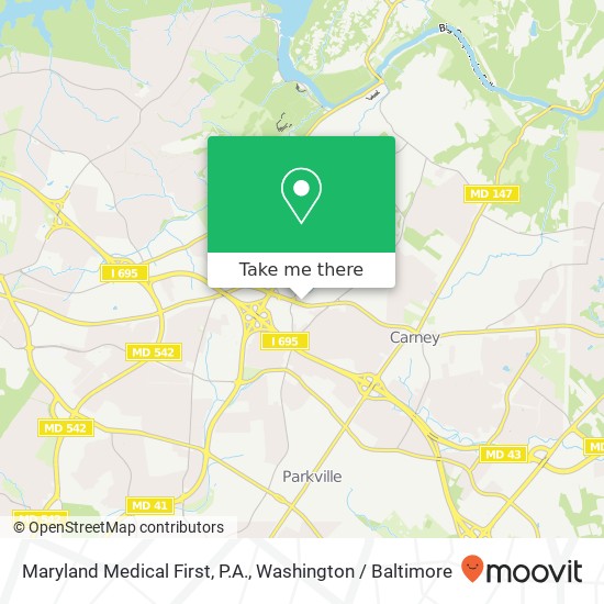 Maryland Medical First, P.A. map