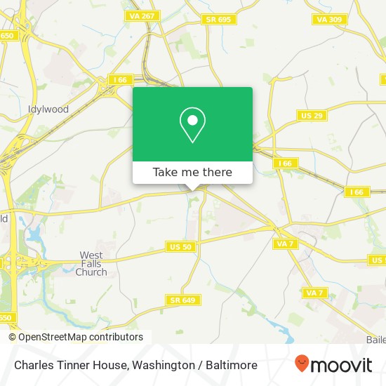 Mapa de Charles Tinner House