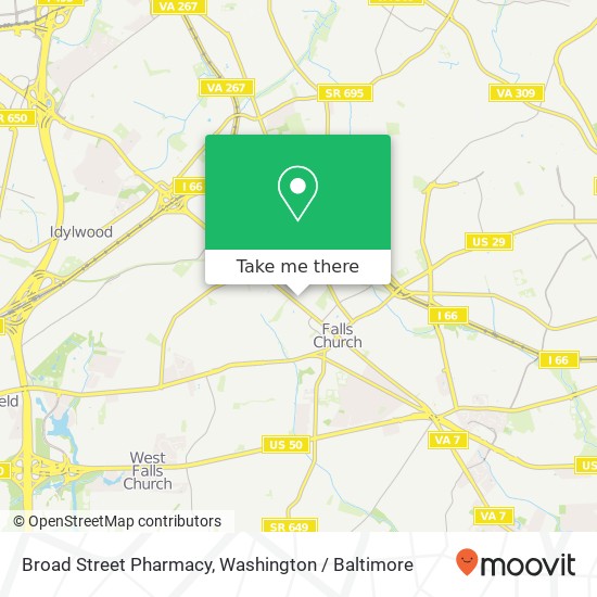 Mapa de Broad Street Pharmacy