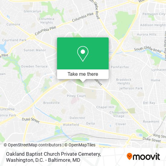Oakland Baptist Church Private Cemetery map