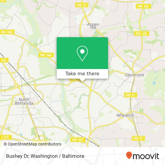 Bushey Dr, Silver Spring, MD 20906 map