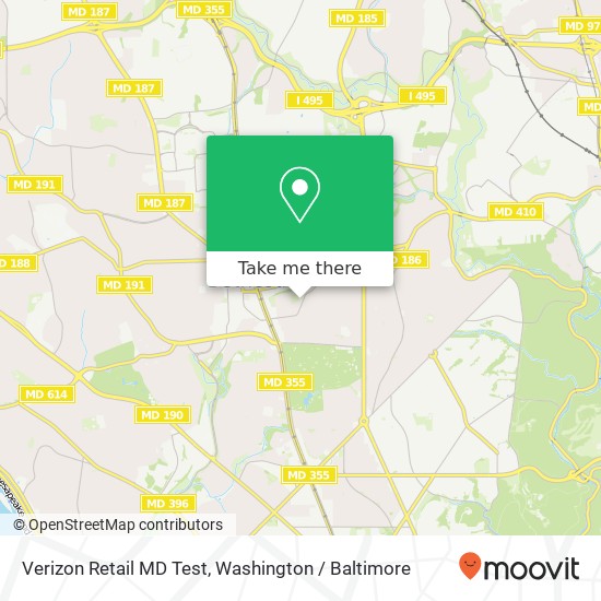 Verizon Retail MD Test map