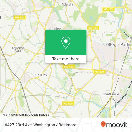 6427 23rd Ave, Hyattsville, MD 20782 map