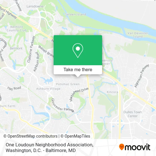 One Loudoun Neighborhood Association map