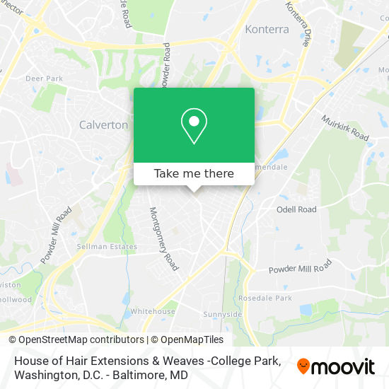 Mapa de House of Hair Extensions & Weaves -College Park