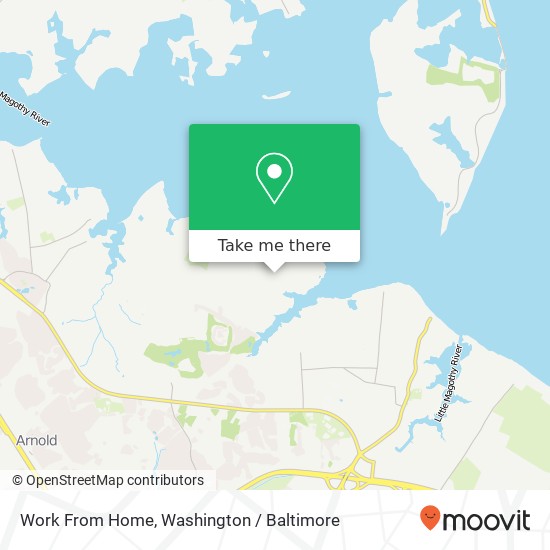 Mapa de Work From Home, 975 Shore Acres Rd
