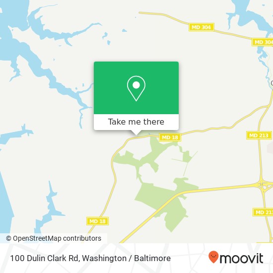 Mapa de 100 Dulin Clark Rd, Centreville, MD 21617