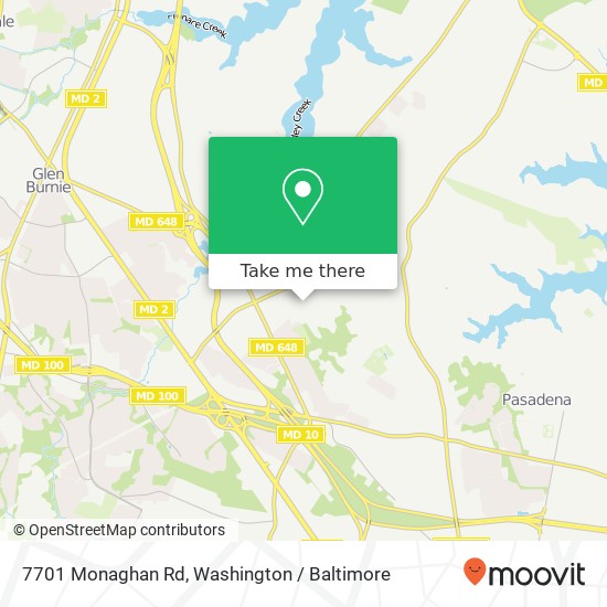 7701 Monaghan Rd, Glen Burnie, MD 21060 map