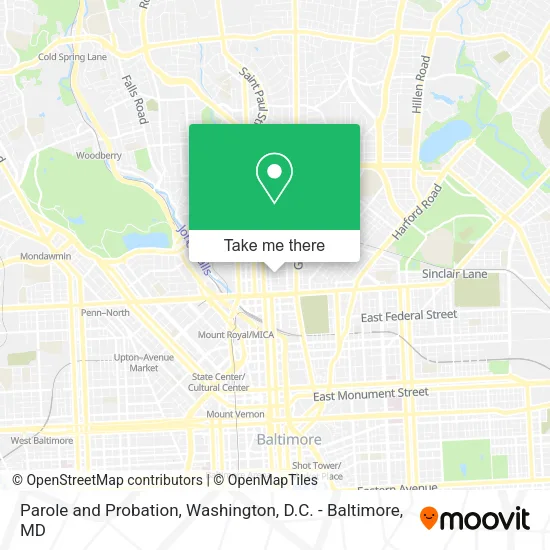 Parole and Probation map