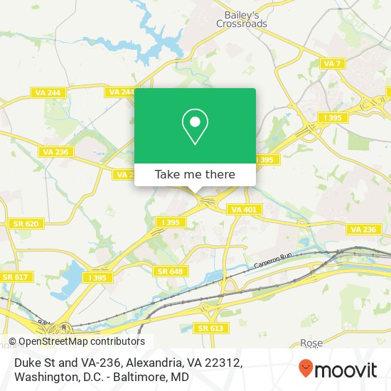 Mapa de Duke St and VA-236, Alexandria, VA 22312