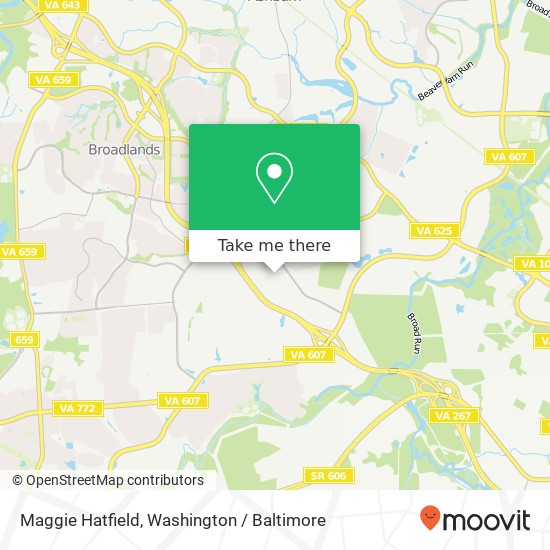 Mapa de Maggie Hatfield, Central Station Dr