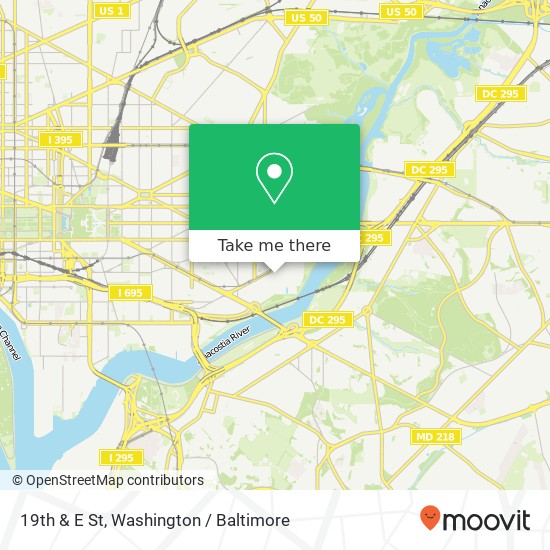 Mapa de 19th & E St, Washington, DC 20003